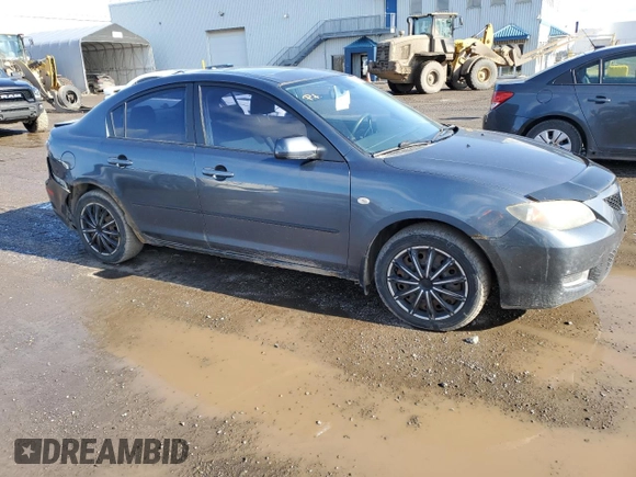 2008 Mazda 3 i Touring Value with VIN JM1BK32F881109043, listed as a Copart auction lot 50959255 with 216,608 mi miles and Salvage Title. Bid and sale history available at DreamBid. Image 4.