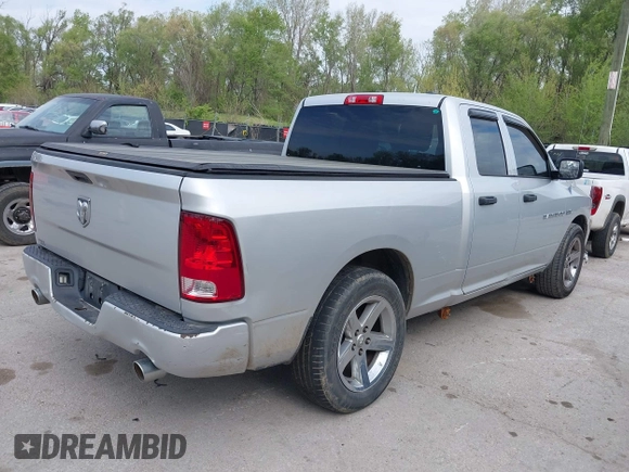 2012 Ram 1500 Express with VIN 1C6RD6FT7CS208103, listed as a IAAI auction lot 42060066 with 186,302 mi miles and . Bid and sale history available at DreamBid. Image 4.