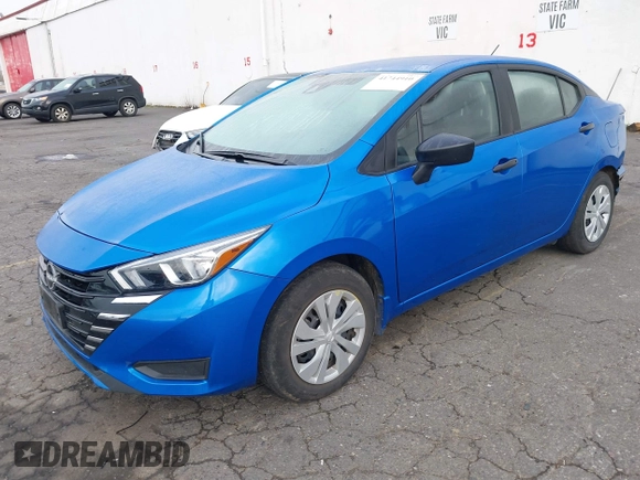 2024 Nissan Versa S with VIN 3N1CN8DV2RL845373, listed as a IAAI auction lot 41744910 with 28,686 mi miles. Bid and sale history available at carsss.com. Image 2.