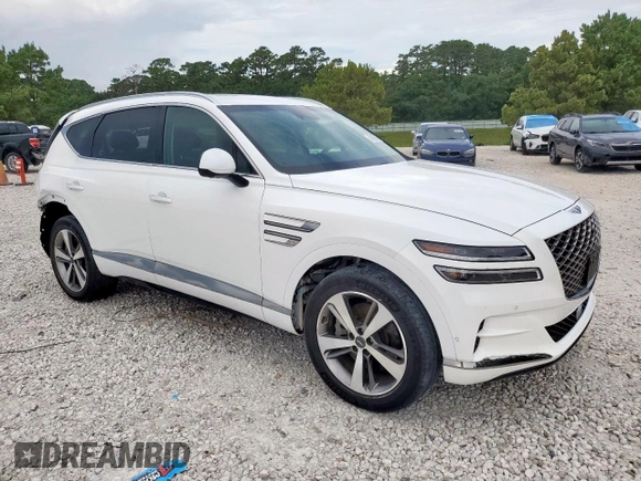 2021 Genesis GV80 with VIN KMUHBDSB2MU038652, listed as a Copart auction lot 61668755 with Not provided miles and Salvage title. Bid and sale history available at DreamBid. Image 4.