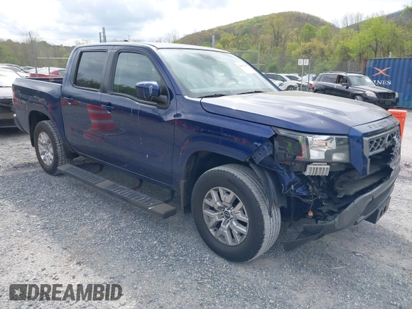 2022 Nissan Frontier SV with VIN 1N6ED1EK8NN633198, listed as a IAAI auction lot 42075607 with 99,512 mi miles and . Bid and sale history available at DreamBid. Image 1.