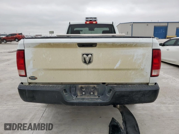 2023 Ram 1500 Tradesman with VIN 3C6JR6DG6PG671268, listed as a Copart auction lot 59573325 with 65,993 mi miles and Salvage title. Bid and sale history available at DreamBid. Image 6.