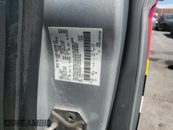 2017 Ford Transit Connect XL with VIN NM0GE9E71H1307092, listed as a Copart auction lot 55099955 with 204,003 mi miles and Clean title. Bid and sale history available at DreamBid. Image 13.