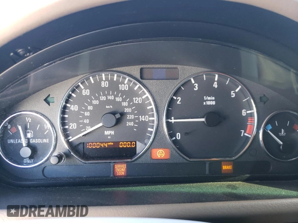 2002 BMW Z3 2.5i with VIN 4USCN33452LK51624, listed as a Copart auction lot 47388825 with 100,044 mi miles and Salvage Title. Bid and sale history available at carsss.com. Image 9.