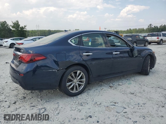2016 Infiniti Q70 with VIN JN1BY1AP2GM221138, listed as a Copart auction lot 63780435 with 134,042 mi miles and Salvage title. Bid and sale history available at DreamBid. Image 3.