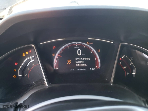 2019 Honda Civic Coupe Sport with VIN 2HGFC4B83KH308520, listed as a Copart auction lot 86013424 with 101,427 mi miles and Salvage Title. Bid and sale history available at carsss.com. Image 9.