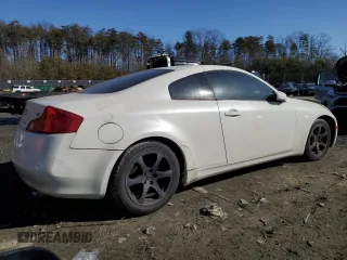 2003 Infiniti G35 w/Leather with VIN JNKCV54E33M206846, listed as a Copart auction lot 42630765 with 178,022 mi miles and Salvage Title. Bid and sale history available at DreamBid. Image 3.