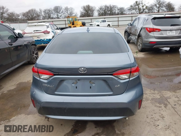 2020 Toyota Corolla LE with VIN 5YFEPRAE0LP120519, listed as a IAAI auction lot 41568774 with 100,780 mi miles. Bid and sale history available at carsss.com. Image 17.