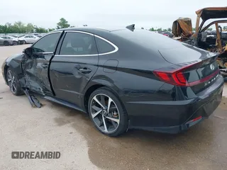 2021 Hyundai Sonata SEL Plus with VIN 5NPEJ4J25MH107242, listed as a IAAI auction lot 39029018 with 48,160 mi miles and . Bid and sale history available at DreamBid. Image 3.