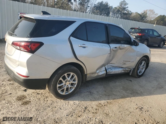 2022 Chevrolet Equinox LS with VIN 3GNAXHEV0NS110668, listed as a Copart auction lot 48134315 with 109,022 mi miles and Salvage Title. Bid and sale history available at carsss.com. Image 3.