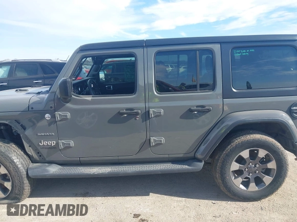 2018 Jeep Wrangler Unlimited Sahara z VIN 1C4HJXEN9JW215890, wystawiony jako IAAI lot #41215063 z przebiegiem 39 567 mil mil oraz . Historia ofert i sprzedaży dostępna na DreamBid. Obrazek 14.