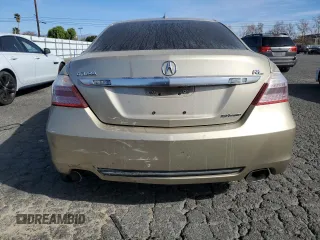 2009 Acura RL Tech Pkg with VIN JH4KB26609C002495, listed as a Copart auction lot 42647185 with 116,942 mi miles and Salvage Title. Bid and sale history available at carsss.com. Image 6.