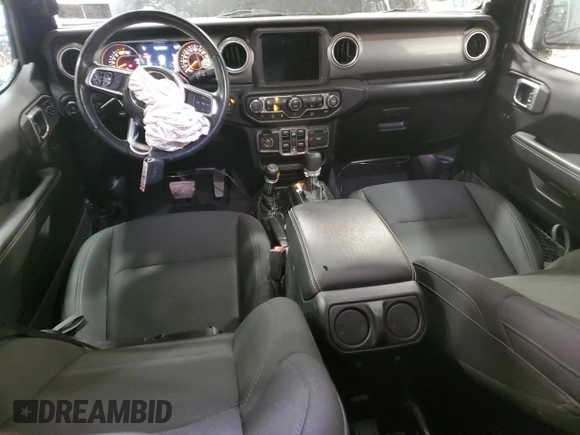 2020 Jeep Wrangler Unlimited Sahara with VIN 1C4HJXEN4LW197432, listed as a Copart auction lot 85992204 with 46,523 mi miles and Salvage Title. Bid and sale history available at carsss.com. Image 8.