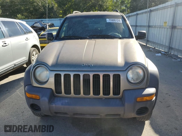 2004 Jeep Liberty Sport with VIN 1J4GK48K64W153128, listed as a Copart auction lot 75900124 with 205,257 mi miles and Non Repairable. Bid and sale history available at DreamBid. Image 5.