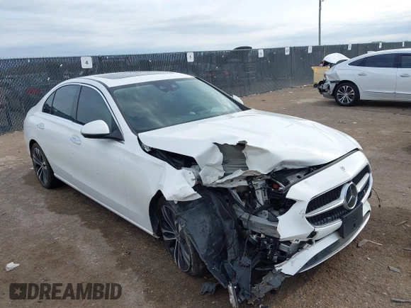 2022 Mercedes-Benz C 300 with VIN W1KAF4GB1NR061514, listed as a IAAI auction lot 41887174 with 32,732 mi miles and . Bid and sale history available at DreamBid. Image 1.
