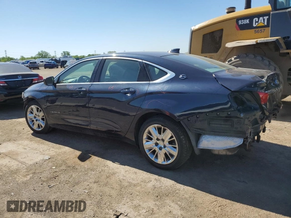 2015 Chevrolet Impala LS with VIN 2G11Z5SL1F9223010, listed as a Copart auction lot 56824954 with 127,596 mi miles and Salvage title. Bid and sale history available at DreamBid. Image 2.