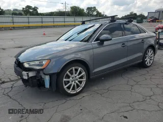 2015 Audi A3 Premium with VIN WAUACGFF7F1001405, listed as a Copart auction lot 63579295 with 83,652 mi miles and Salvage title. Bid and sale history available at DreamBid. Image 1.