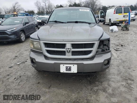 2010 Dodge Dakota Bighorn/Lonestar with VIN 1D7CW3GP5AS130822, listed as a Copart auction lot 42523155 with 103,081 mi miles and Salvage Title. Bid and sale history available at carsss.com. Image 5.