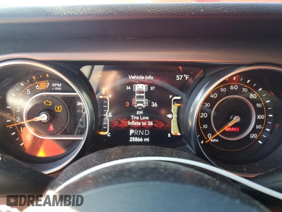 2023 Jeep Wrangler Sport with VIN 1C4HJXDG0PW578994, listed as a Copart auction lot 48858185 with 25,866 mi miles and Salvage Title. Bid and sale history available at DreamBid. Image 9.