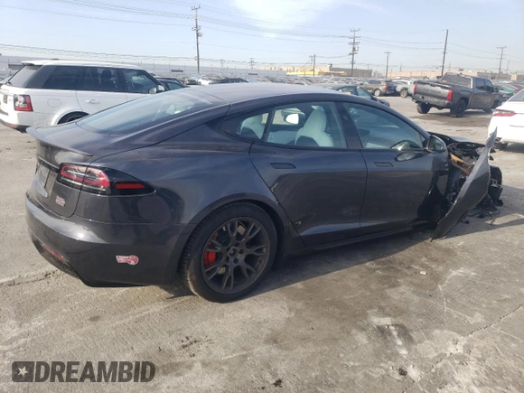 2023 Tesla Model S Plaid с VIN 5YJSA1E67PF528820, выставлен на аукционе Copart как лот 83111464 с пробегом 17 858 миль миль и Списание • Salvage title. История ставок и продаж доступна на DreamBid. Изображение 3.