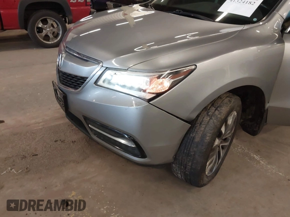 2016 Acura MDX w/Tech with VIN 5FRYD4H49GB033918, listed as a IAAI auction lot 41324182 with 181,244 mi miles. Bid and sale history available at carsss.com. Image 6.