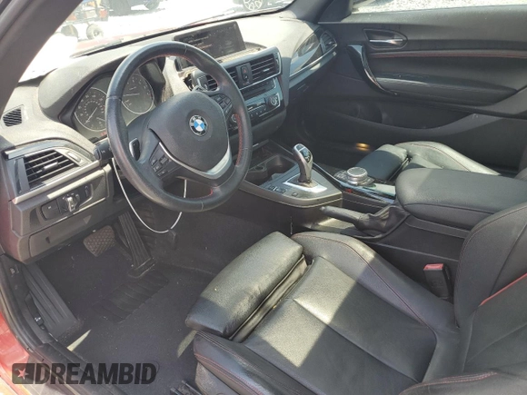 2017 BMW 2 Series 230i with VIN WBA2F9C37HV664597, listed as a Copart auction lot 58743925 with 40,537 mi miles and Salvage title. Bid and sale history available at DreamBid. Image 8.