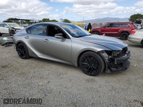 2021 Lexus IS 300 with VIN JTHAA1D23M5112947, listed as a Copart auction lot 56178725 with 60,479 mi miles and Salvage title. Bid and sale history available at DreamBid. Image 4.