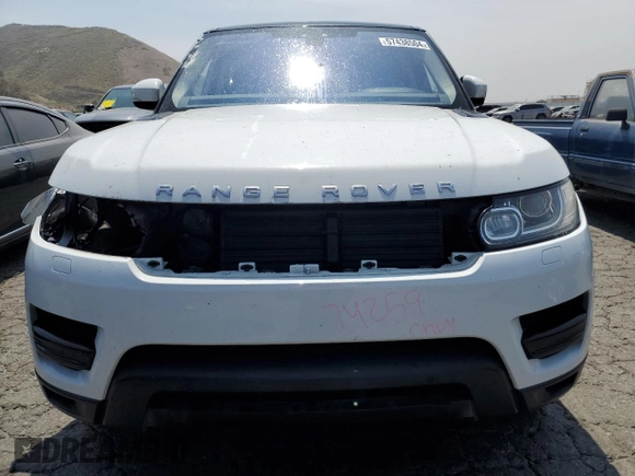 2017 Land Rover Range Rover Sport SE with VIN SALWG2FK7HA126218, listed as a Copart auction lot 57438504 with 66,509 mi miles and Salvage Title. Bid and sale history available at carsss.com. Image 5.