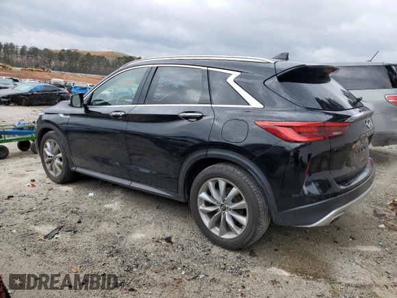 2021 Infiniti QX50 LUXE with VIN 3PCAJ5BA8MF118907, listed as a Copart auction lot 36993633 with 40,465 mi miles. Bid and sale history available at carsss.com. Image 2.
