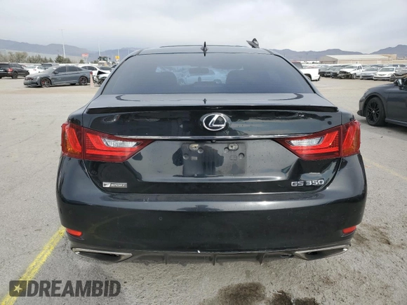2015 Lexus GS 350 with VIN JTHBE1BL8FA007254, listed as a Copart auction lot 42392735 with 187,338 mi miles and Salvage Title. Bid and sale history available at carsss.com. Image 6.