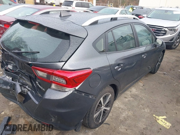 2023 Subaru Impreza Premium with VIN 4S3GTAD67P3722018, listed as a IAAI auction lot 41099791 with 16,126 mi miles and . Bid and sale history available at DreamBid. Image 4.