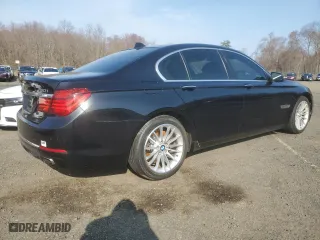 2013 BMW 7 Series 750i xDrive with VIN WBAYB6C52DD224129, listed as a Copart auction lot 52752605 with 122,275 mi miles and Clean Title. Bid and sale history available at carsss.com. Image 3.