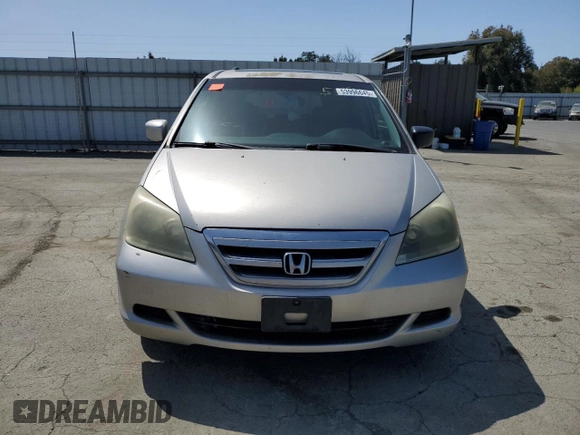 2006 Honda Odyssey EX-L with VIN 5FNRL38646B416393, listed as a Copart auction lot 53996645 with 167,844 mi miles and Salvage Title. Bid and sale history available at carsss.com. Image 5.