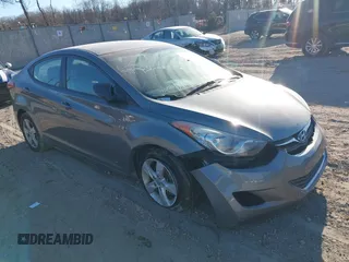 2013 Hyundai Elantra GLS with VIN 5NPDH4AE5DH360708, listed as a IAAI auction lot 41458823 with 109,557 mi miles and . Bid and sale history available at DreamBid. Image 1.