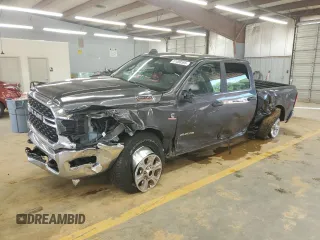 2023 Ram 2500 Big Horn with VIN 3C6UR5DL1PG540186, listed as a Copart auction lot 61088585 with 64,499 mi miles and Salvage title. Bid and sale history available at DreamBid. Image 1.