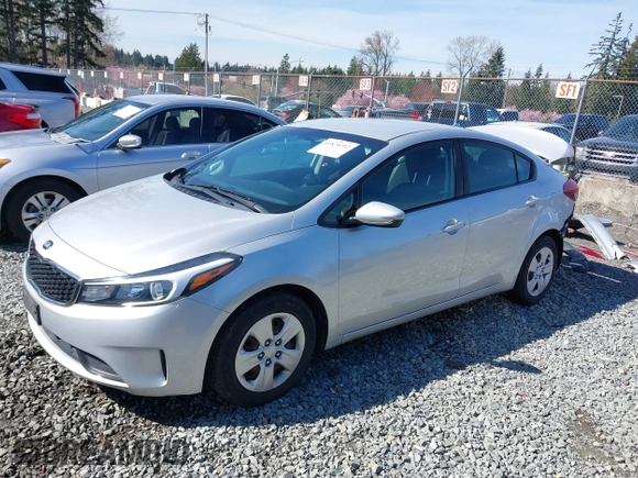 2017 Kia Forte LX with VIN 3KPFK4A7XHE018418, listed as a IAAI auction lot 41874292 with 87,608 mi miles. Bid and sale history available at carsss.com. Image 15.