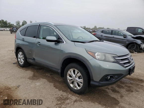 2012 Honda CR-V EX-L with VIN 5J6RM4H73CL016548, listed as a Copart auction lot 60822685 with 139,691 mi miles and Salvage title. Bid and sale history available at DreamBid. Image 4.