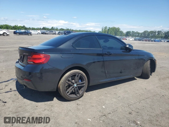 2020 BMW 2 Series M240i xDrive with VIN WBA2J7C07L7E81130, listed as a Copart auction lot 56795364 with 26,270 mi miles and Salvage Title. Bid and sale history available at carsss.com. Image 3.