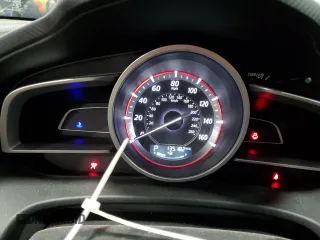 2015 Mazda 3 i SV with VIN JM1BM1T77F1273127, listed as a Copart auction lot 50403795 with 135,182 mi miles and Salvage Title. Bid and sale history available at carsss.com. Image 9.
