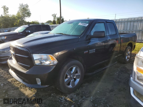 2018 Ram 1500 Express with VIN 1C6RR6FT9JS322571, listed as a Copart auction lot 47788565 with 121,054 mi miles and Clean title. Bid and sale history available at DreamBid. Image 1.