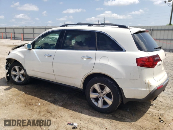2010 Acura MDX with VIN 2HNYD2H26AH525905, listed as a Copart auction lot 51384375 with Not Provided miles and Salvage Title. Bid and sale history available at carsss.com. Image 2.
