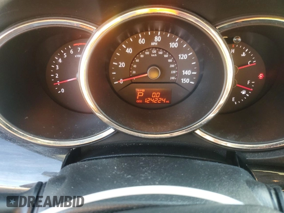 2012 Kia Sorento LX with VIN 5XYKTCA62CG255185, listed as a Copart auction lot 87242304 with 124,224 mi miles and Salvage Title. Bid and sale history available at DreamBid. Image 9.