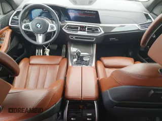 2021 BMW X5 M50i with VIN 5UXJU4C05M9E44232, listed as a Copart auction lot 53387665 with 49,978 mi miles and Salvage Title. Bid and sale history available at DreamBid. Image 8.