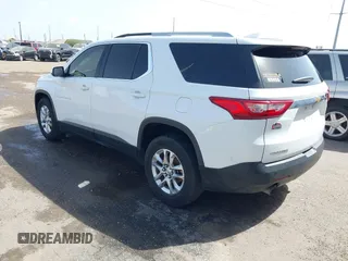 2018 Chevrolet Traverse LT Cloth with VIN 1GNERGKW4JJ144479, listed as a IAAI auction lot 41839641 with 136,404 mi miles. Bid and sale history available at carsss.com. Image 3.