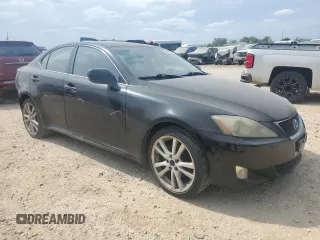2007 Lexus IS with VIN JTHBK262172045792, listed as a Copart auction lot 52644925 with 186,609 mi miles and Salvage Title. Bid and sale history available at carsss.com. Image 4.