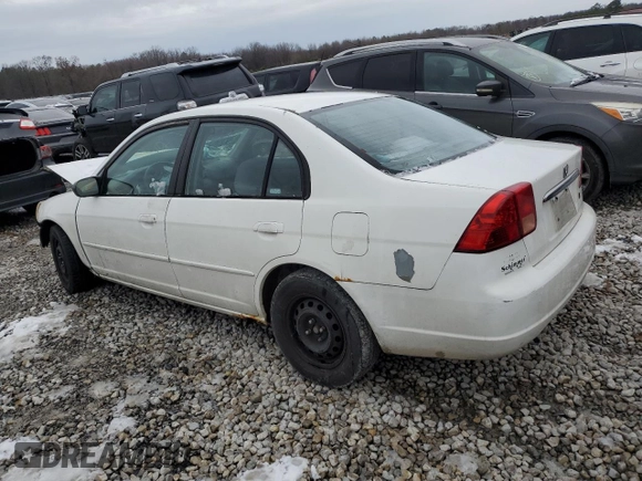 2002 Honda Civic LX with VIN 1HGES16552L081993, listed as a Copart auction lot 67070564 with Not Provided miles and Salvage Title. Bid and sale history available at DreamBid. Image 2.