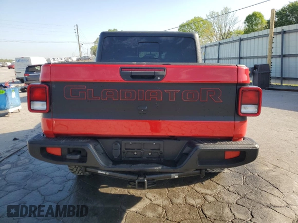 2020 Jeep Gladiator Sport S with VIN 1C6HJTAG4LL162110, listed as a Copart auction lot 51546565 with 67,948 mi miles and Salvage title. Bid and sale history available at DreamBid. Image 6.