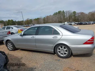 2002 Mercedes-Benz S-Class 4.3L with VIN WDBNG70J12A297441, listed as a IAAI auction lot 41712493 with 183,280 mi miles. Bid and sale history available at carsss.com. Image 14.