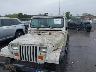 1990 Jeep Wrangler with VIN 2J4FY29T6LJ523487, listed as a IAAI auction lot 42008870 with 88,619 mi miles. Bid and sale history available at carsss.com. Image 6.