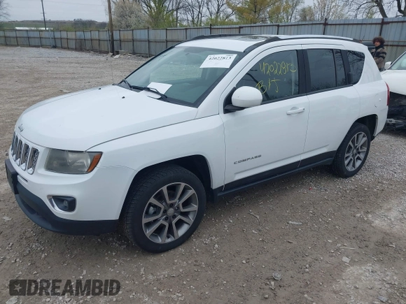 2016 Jeep Compass Latitude with VIN 1C4NJDEB6GD534157, listed as a IAAI auction lot 42022813 with 147,000 mi miles and . Bid and sale history available at DreamBid. Image 2.